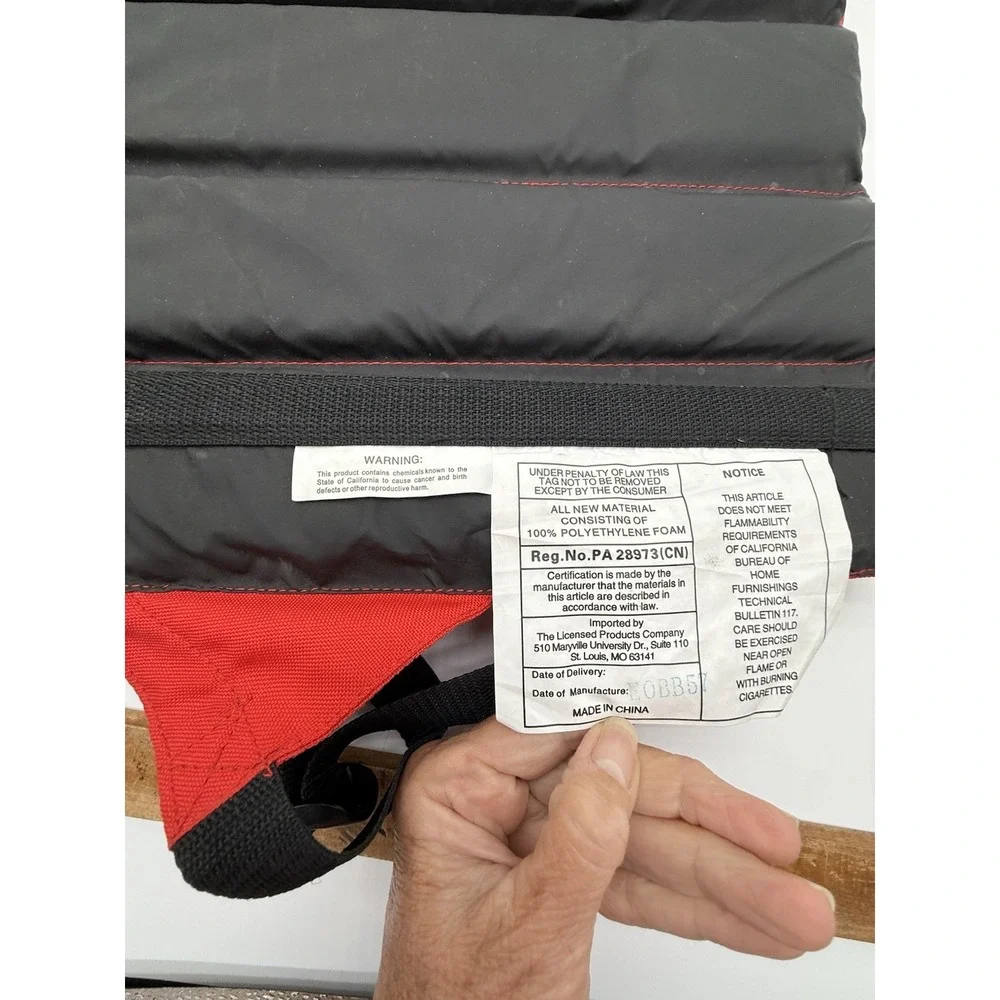 Maryland Terrapins Fold Up Stadium Seat Bleacher Cushion With Tags